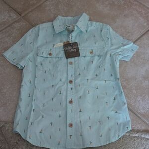 Matilda Jane Light Blue Casual Button Down Shirt